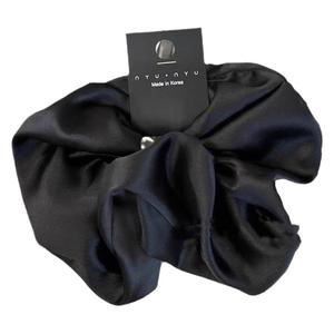 ยางรัด<span class=keywords><strong>ผม</strong></span>ผ้าซาตินและผ้าไหมสีพื้นขนาดใหญ่พิเศษ 15*5 ซม. สำหรับผู้หญิงสวยสง่า - Product Image 5