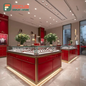 Custom Jewelry Showcase Cabinet Tempered Glass Panel Commercial Store Jewelry Cabinet - Product Image 5