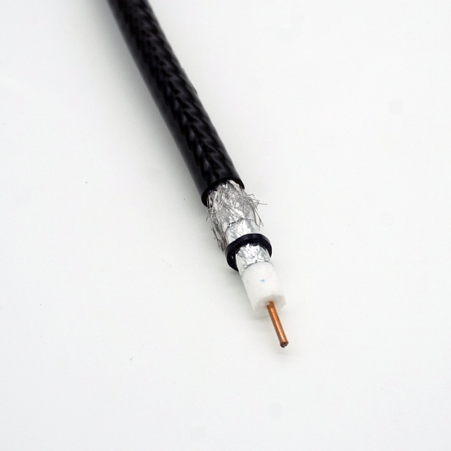 Factory Manufacturer's 305M 75 Ohm RG11 Series CCTV Coaxial Cable with 100% Bare Copper Conductor Aluminum Foil+Braiding Shield