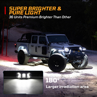 Nuevo diseño LED Rock Light Area Light 9-16V Blanco Ámbar y RGB Luz para ATV UTV RVs Caravanas Motos Off-Road Chasis Campamentos