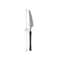 Ensemble couteau à steak, fourchette et cuillère-Couteau et fourchette rétro en acier inoxydable-Ensemble de sept pièces pour vaisselle occidentale