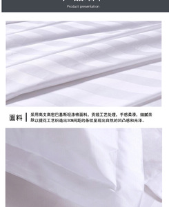 Linge de lit personnalisé <span class=keywords><strong>240x220</strong></span> 100% coton 5 étoiles, linge de lit d'hôtel blanc moderne 600 fils, draps en coton égyptien 3 pièces 300tc - Product Image 4