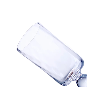 Bicchiere per Succo Personalizzabile 2026 con Stampo Fisso, Trasparente, Fatto a Mano, con Venature Incrociate e Perline - Product Image 2