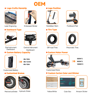 New Adult Scooter 800W Brushless Motor 48V 15Ah Lithium Battery Waterproof Foldable Aluminum <b>Frame</b> LED - Product Image 6