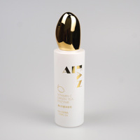 Envase Cosmético en Forma de Cilindro, Juego de Botellas de Vidrio para Aceites Esenciales, Loción y Suero de 30 ml 	 Botellas de Lujo para el Cuidado de la Piel con Tapas Electrochapadas