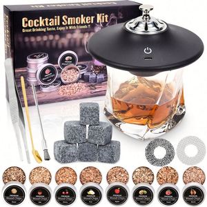 Hot-Selling Cocktail Mixing <b>Tool</b>, Flying Saucer-Style Whisky Electric Smoke Generator Set - Product Image 2