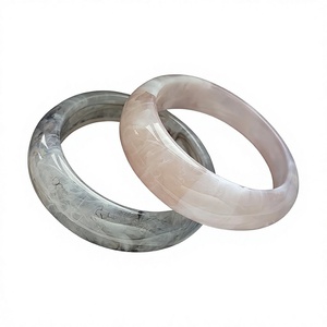 Best Quality Trendy Resin <b>Bangle</b> <b>Bracelet</b> with Turquoise Stylish and Black Pattern Unisex Fashionable Jewelry Party Gifts - Product Image 5