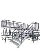 Échafaudage à étages robuste, scène d'assemblage pour concert, 1x2m