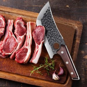 มีดหั่นเนื้อไวกิ้ง6นิ้วทำจากเหล็กกล้าคาร์บอนสูงมีดหั่นกระดูกแบบเต็มมีปลอกสำหรับตั้งแคมป์ในครัวบาร์บีคิว - Product Image 4