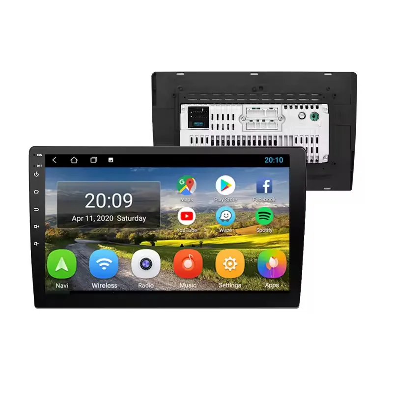 Rádio automotivo Android Auto Mirror Link Wifi Duplo Din, acessório de vídeo, rádio automotivo de 7 polegadas, reprodutor de GPS para navegação
