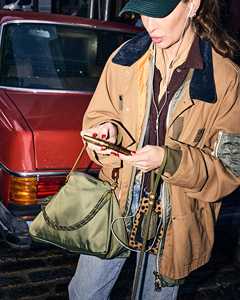 Sac fourre-<span class=keywords><strong>tout</strong></span> tendance pour usage quotidien, couleur unie, fermeture ouverte, réutilisable, avec bandoulière, doublure en polyester recyclable pour usage quotidien - Product Image 3