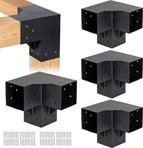 Kit de boulons pour <span class=keywords><strong>pergola</strong></span> en métal de construction de <span class=keywords><strong>pergola</strong></span> personnalisé Support de montage en fer 4x4 Kits de supports pour <span class=keywords><strong>pergola</strong></span> Connecteur en métal pour <span class=keywords><strong>bois</strong></span> - Product Image 1