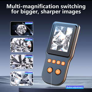 Loupe numérique portative en verre haute définition de 2,8 pouces avec éclairage LED, personnalisée en usine, pour l'appréciation et l'entretien des bijoux - Product Image 5