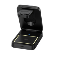 Station de charge 3 en 1 pour iPhone, chargeur sans fil pour Galaxy iPhone 17 16e 16 IWatch, station de charge sans fil pour écouteurs