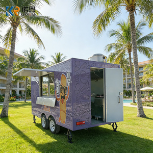 Remolque Móvil de Comida para Venta, Remolque para Aperitivos Fritos, Palitos de Queso, Arepas, <span class=keywords><strong>con</strong></span> Freidora, Refrigerador y Fregadero - Product Image 1