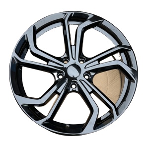 Rines <span class=keywords><strong>de</strong></span> Aleación <span class=keywords><strong>de</strong></span> Aluminio Fundido Negros <span class=keywords><strong>de</strong></span> 18 y 19 Pulgadas, 5x112 PCD, Compatibles con VW Golf MK7 MK8 GTI R-Line, Audi A3, <span class=keywords><strong>SEAT</strong></span> León, Rines para Automóviles <span class=keywords><strong>de</strong></span> Pasajeros - Product Image 3