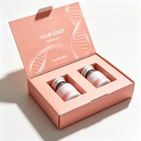 Boîte d'emballage de peptides biodégradable personnalisée avec impression numérique en gros, boîte de peptides de luxe