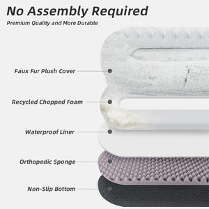 Cama Moderna para Perros de Tamaño Humano, Tamaño King+Queen, Cojín para Mascotas, Felpa, Cálida para Invierno, Esponja Ecológica, Cómoda y Suave - Product Image 4