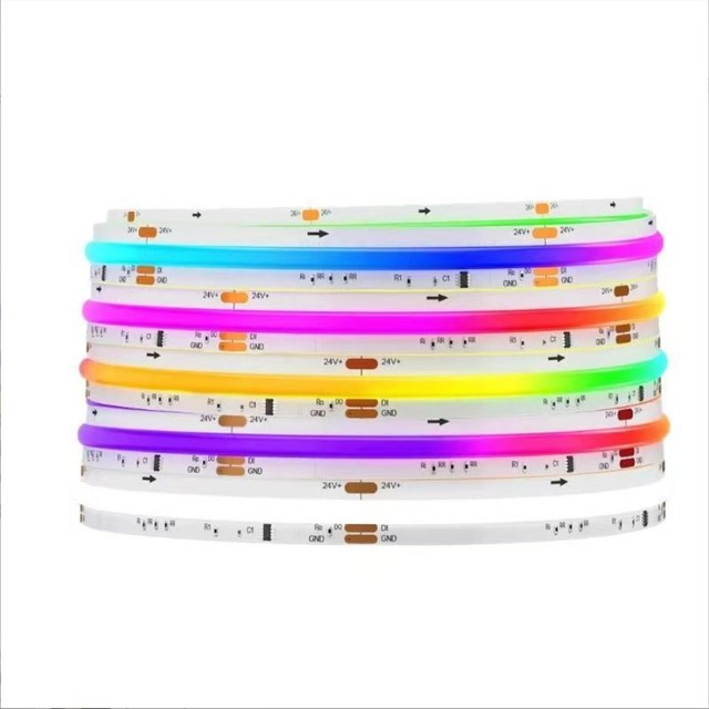 RGBIC COB STRIP Smart WiFi/USB Control DC12V/24V IP67 Waterproof Ra90 High CRI Dimmable 720LED/m Flexible PVC Material WS2811