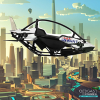 Новый электрический вертолёт-планер (EVTOL) China Eagle PRO: компактный, складной, с роторным двигателем, скорость до 100 км/ч