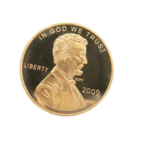 Koin Kustom atau Standar Jumbo Penny 1 Oz .999 4/4 Tembaga Roy