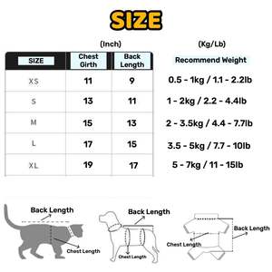 Chaleco <span class=keywords><strong>de</strong></span> Piel Sintética para Gatitos, Talla XS, Cómodo y Bonito para Otoño/Invierno, Previene la Caída del <span class=keywords><strong>Pelo</strong></span> y Mantiene el Calor, Accesorios para Mascotas - Product Image 6