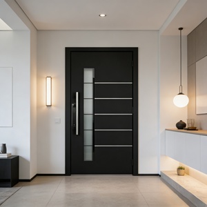 Modern Design 304 Stainless Steel <b>Security</b> Door with <b>Smart</b> <b>Lock</b>, Luxury Exterior Front Entry Door for Villa & Commercial Use - Product Image 5