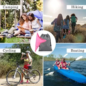 Urinario Femenino Portátil para Viajes y Campamentos al Aire Libre, Urinario de Silicona Suave / Dispositivo de Micción Desechable de Papel, Orina de Pie <span class=keywords><strong>GYH</strong></span> - Product Image 6