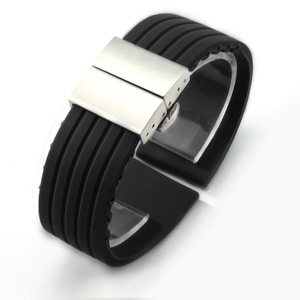 สายนาฬิกาซิลิโคนลายปากแบนสามารถใช้แทนของ tensoo Omega DW <span class=keywords><strong>Seiko</strong></span> Submariner แบบละเอียด City Casio - Product Image 4