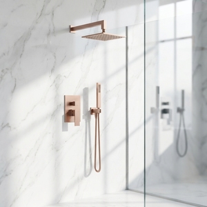 Vente chaude : Ensemble <span class=keywords><strong>de</strong></span> douche à main en or rose brossé, design moderne, haute qualité, prix abordable - Product Image 1