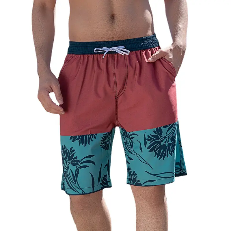 Yan cepler ile özelleştirilmiş erkek hızlı kuru Boardshorts yaz şort plaj şortu erkek mayoları