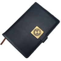 Journal intime A5 avec couverture en cuir PU de qualité supérieure à impression personnalisée et coffret cadeau de carnet de notes de promotion des ventes avec stylo