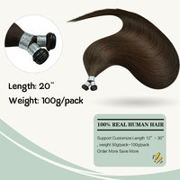Vente d'usine FH - Extensions de cheveux humains vierges invisibles Genius Weft - Cheveux russes