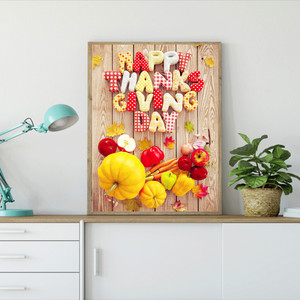 Trang Trí Nội Thất Cross Stitch Bức Tranh Tường Hạnh Phúc Ban Phước Bán Buôn Tranh Kim Cương Tự Làm Tranh Kim Cương 5D - Product Image 2