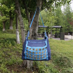 Yingni GD-0014 Large Capacity Oxford Equestrian Slow Feed Bale Storage Carrying Hanging Net Tote Horse <b>Hay</b> Bag Adjustable Strap - Product Image 4
