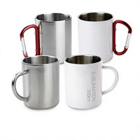 Mug en acier inoxydable à transfert de chaleur Yongjie, design minimaliste moderne, avec poignée, 300 ml, revêtement par sublimation double couche, idéal pour les cadeaux