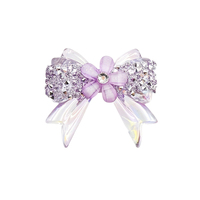 Perles à nœud en strass, 6 couleurs, nœud brillant fantaisie, perle en résine transparente pour stylo à perles, porte-clés, bijoux, artisanat, breloques