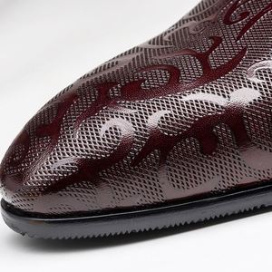 Chaussures de luxe originales pour hommes à bout pointu en cuir de vachette respirant, décontractées, à lacets, antidérapantes pour le printemps/été - Product Image 3