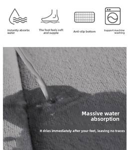 Tapis de bain antidérapant en mousse à mémoire de forme, fabriqué à la machine, pour salle de bain, douche, cuisine, tapis de sol absorbant, décoration, protection des pieds - Product Image 6