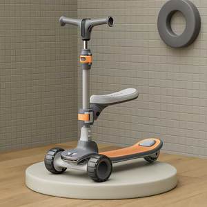 다기능 접이식 아이 킥 3 바퀴 어린이 발 스쿠터 접이식 아기 어린이 스쿠터 어린이를위한 킥 스쿠터 - Product Image 6