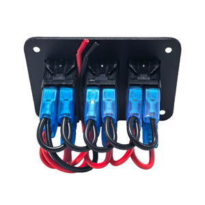 Rocker chuyển đổi bảng điều khiển chuyển đổi Dash 3 pin <span class=keywords><strong>on</strong></span>/off pre-có dây Rocker chuyển đổi màu xanh Backlit chuyển đổi cho ô tô xe Marine thuyền RV - Product Image 3