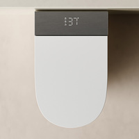 Nouvelle toilette intelligente de luxe à nettoyage automatique, WC mural intelligent avec télécommande