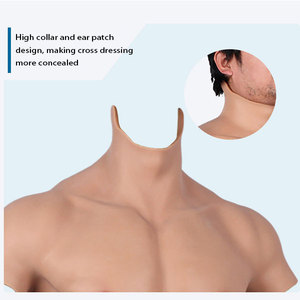 Top de silicona platino de tacto suave, de moda, para utilería de cine, con textura realista, agradable para la piel, músculo falso realista, unisex - Product Image 5
