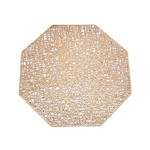Geometric Pattern Heat Insulating <b>Placemat</b> Octagonal Gold <b>Silver</b> Modern Minimalist Non Slip For Tableware - Product Image 4