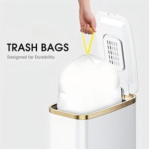 Bolsas de basura pequeñas Huamaohengchun de 1.6 galones, paquete de 60 mini bolsas de basura con cordón, sin perfume, aptas para 4.5-8 litros, 1.2-2 galones - Product Image 5