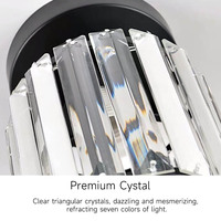 Luminaire de couloir de luxe, minimaliste, moderne, pour entrée, balcon, luminaires suspendus en cristal pour plafond