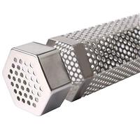 Tube de fumoir à granulés pour barbecue en acier inoxydable 304 Utilisation polyvalente avec divers accessoires de barbecue à granulés de bois