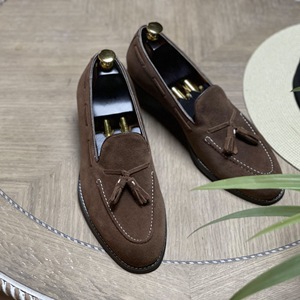 Zapatos de Cuero Vacuno de Ante para Hombre, Diseño Moderno, Casuales, de la <span class=keywords><strong>Mejor</strong></span> Calidad, para Conducir, Estilo con Borlas - Product Image 6