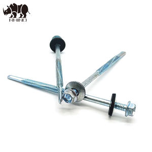 <span class=keywords><strong>Tornillos</strong></span> Autoperforantes Hexagonales de Acero Inoxidable Zincado para Techos Métricos con Arandela de EPDM para Paneles Sándwich - Product Image 2