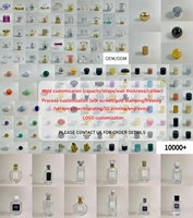 Flacon pulvérisateur de parfum en verre vide OEM, estampage à chaud avec logo personnalisé, plusieurs capacités disponibles (30 ml, 50 ml)